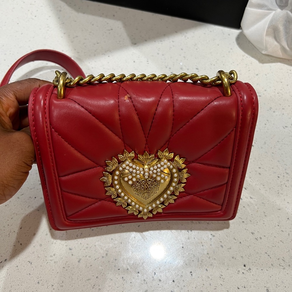 Laferni red evening purse